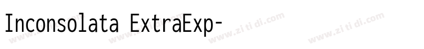Inconsolata ExtraExp字体转换